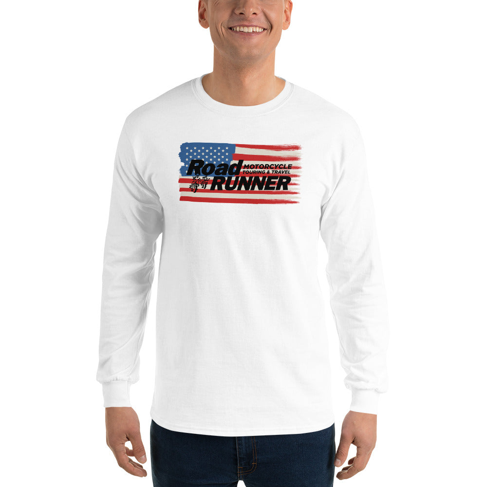 Red White & Blue Long Sleeve Tee