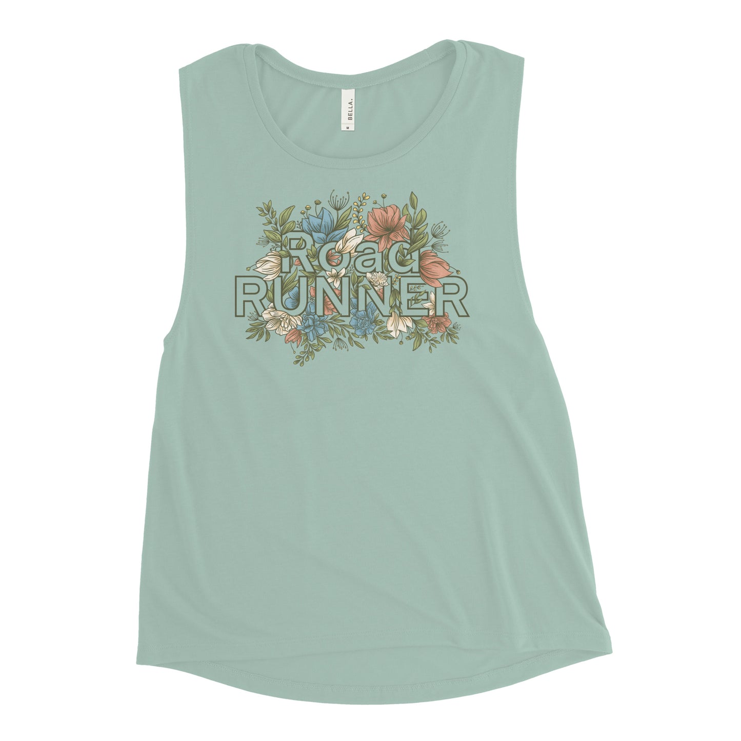 Women's Floral Muscle Tank