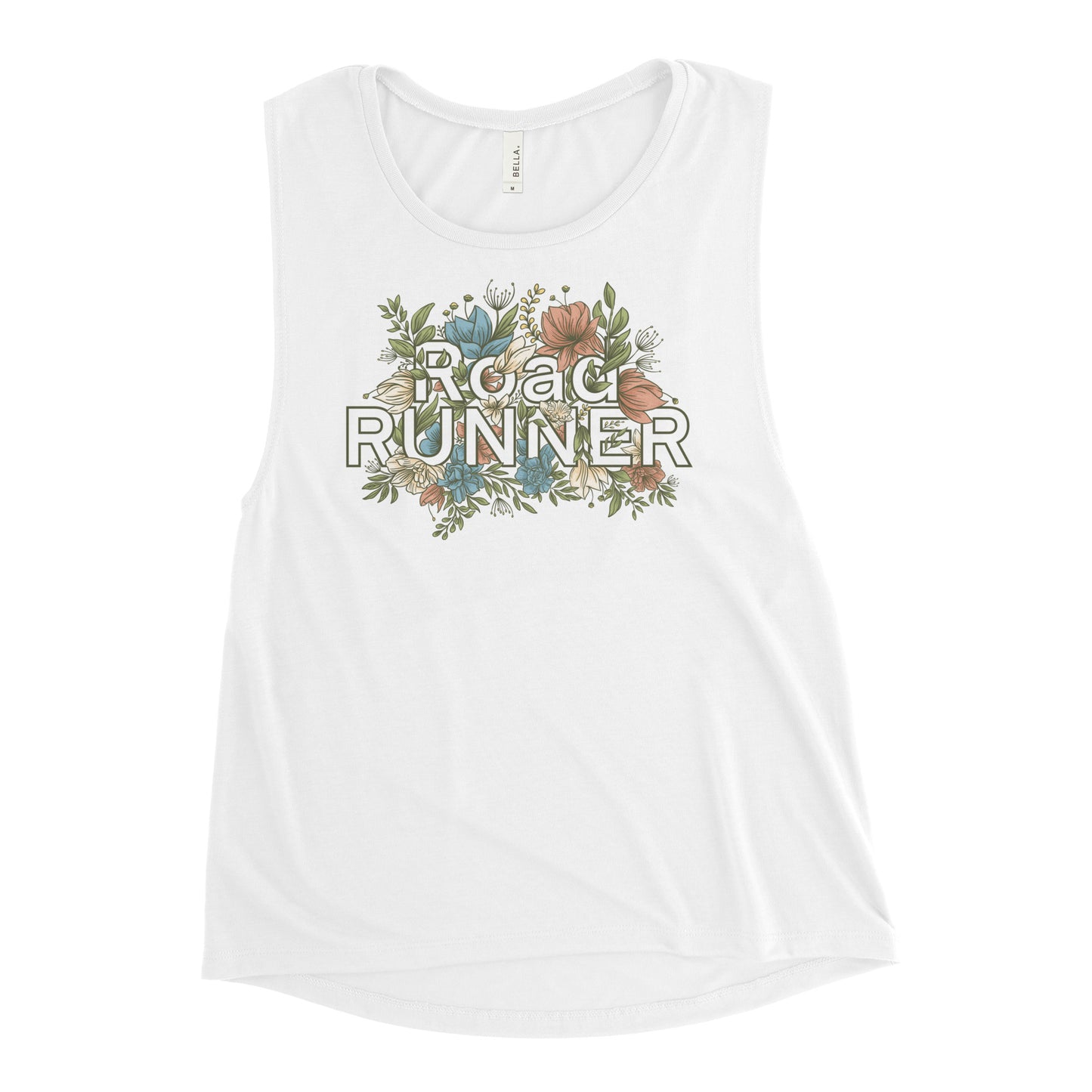 Women's Floral Muscle Tank