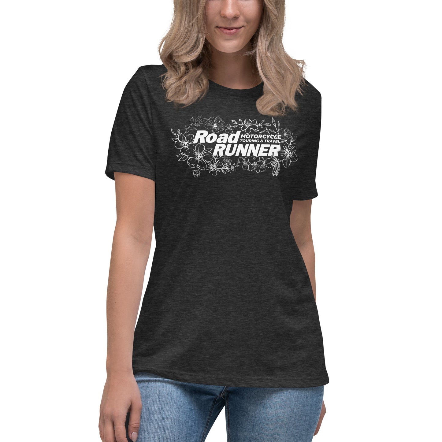 Women's White Floral Tee