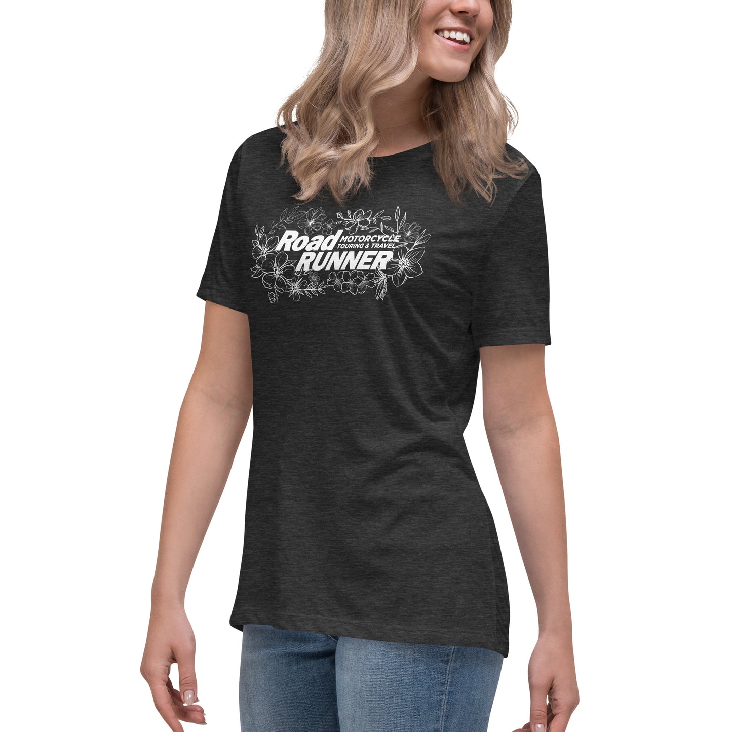 Women's White Floral Tee