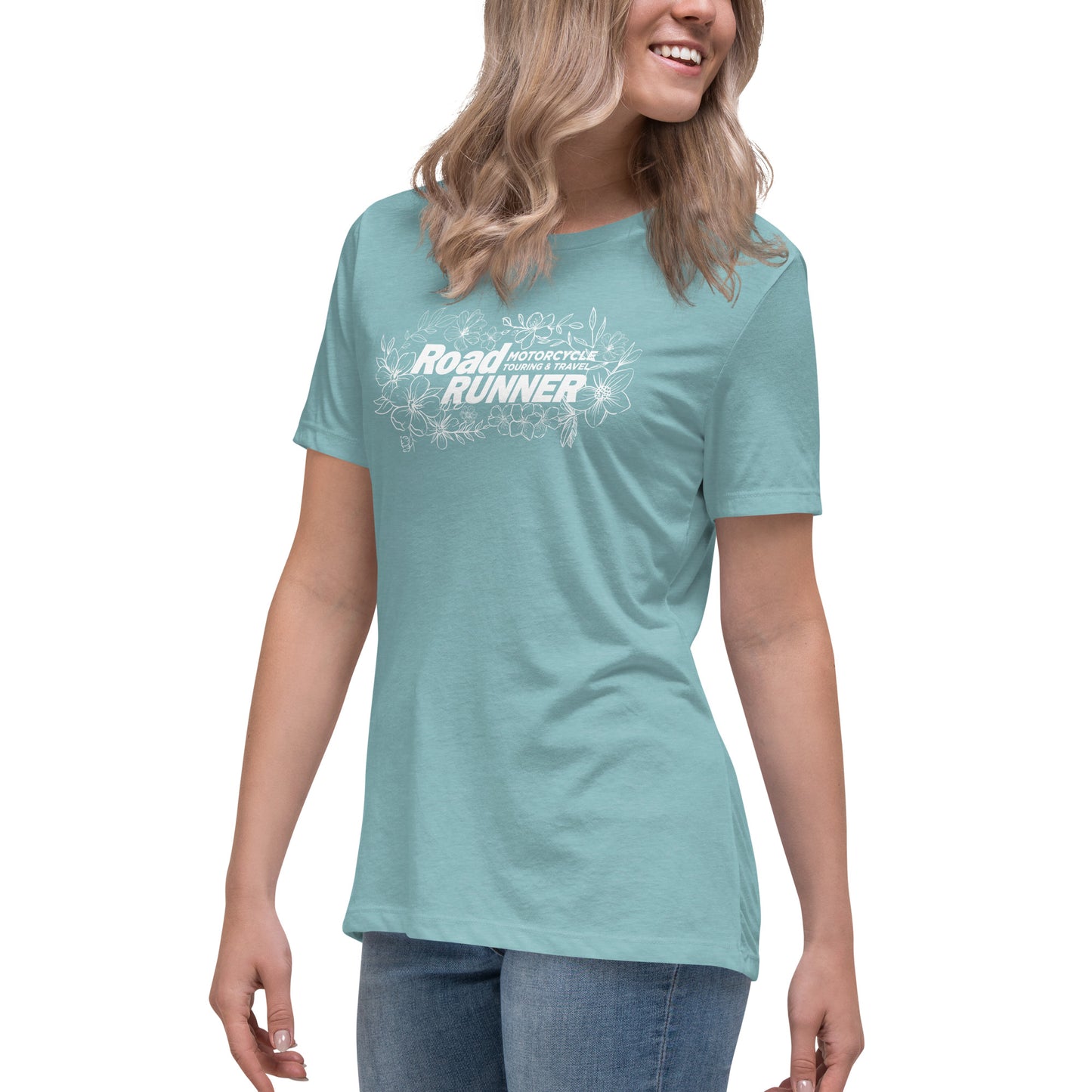 Women's White Floral Tee