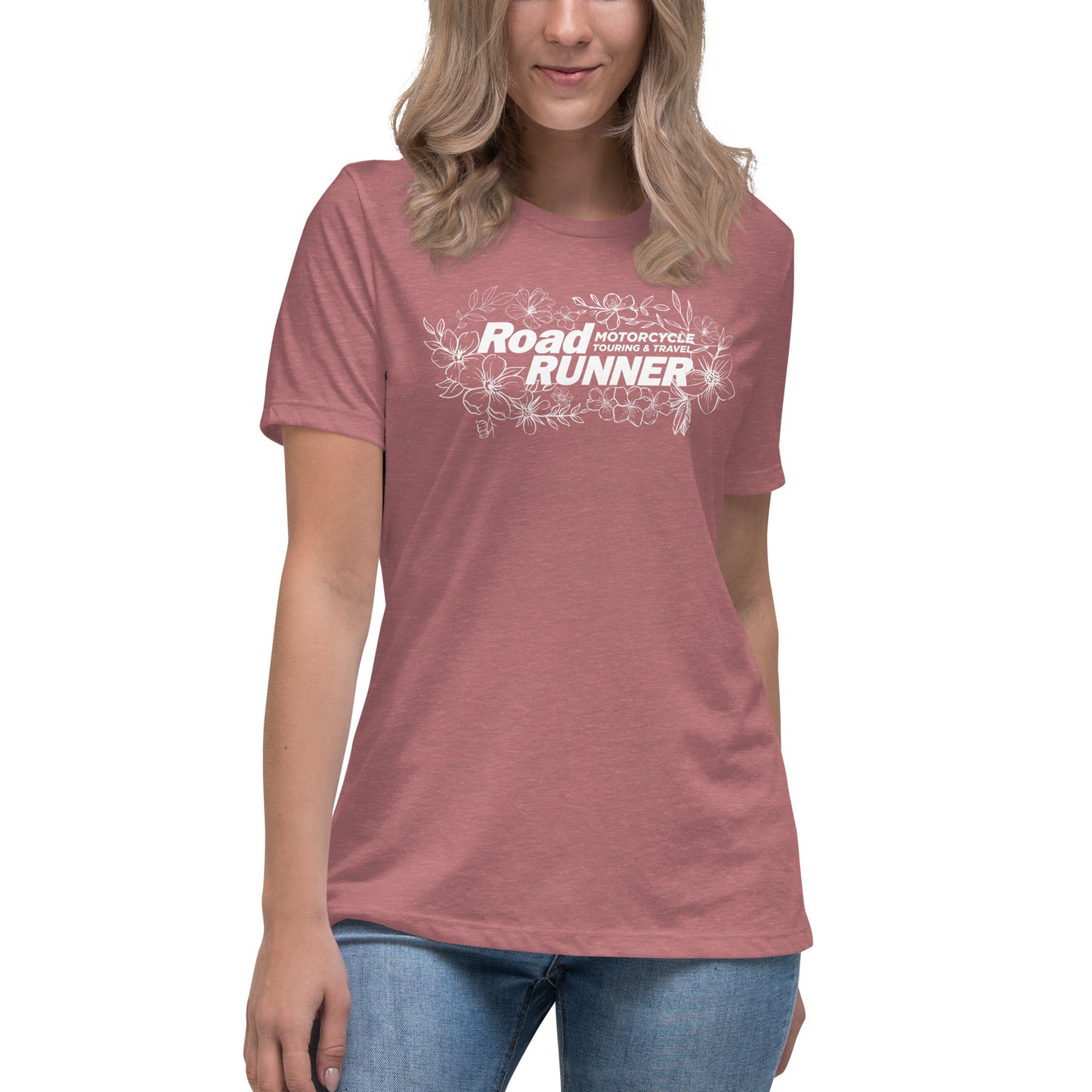 Women's White Floral Tee