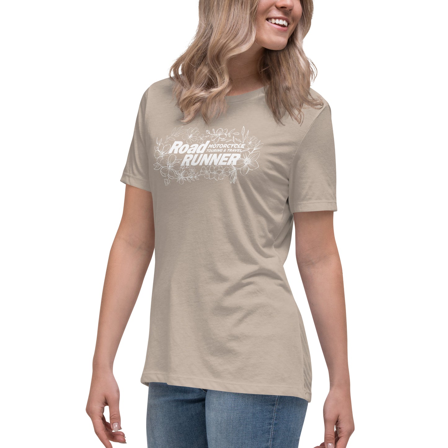 Women's White Floral Tee