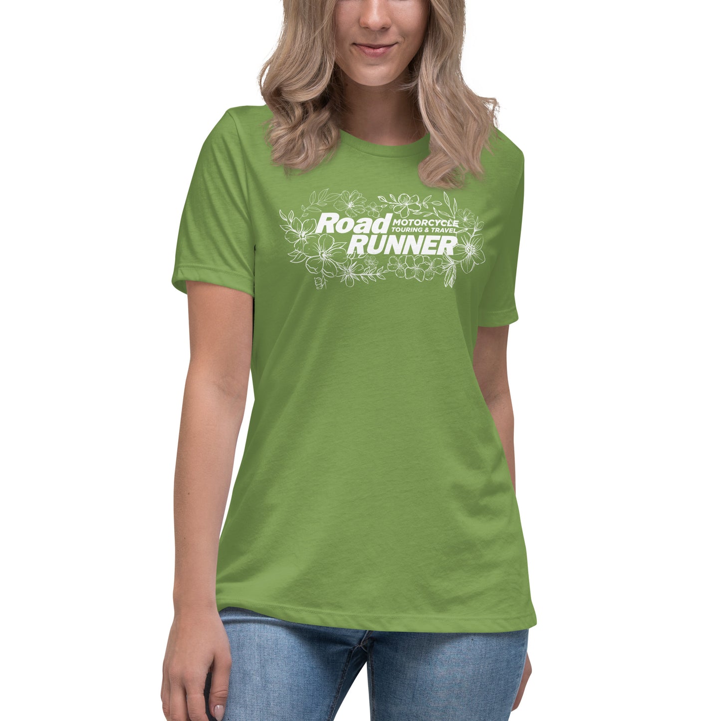 Women's White Floral Tee