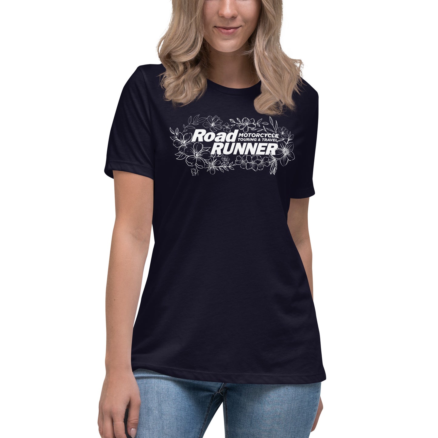 Women's White Floral Tee