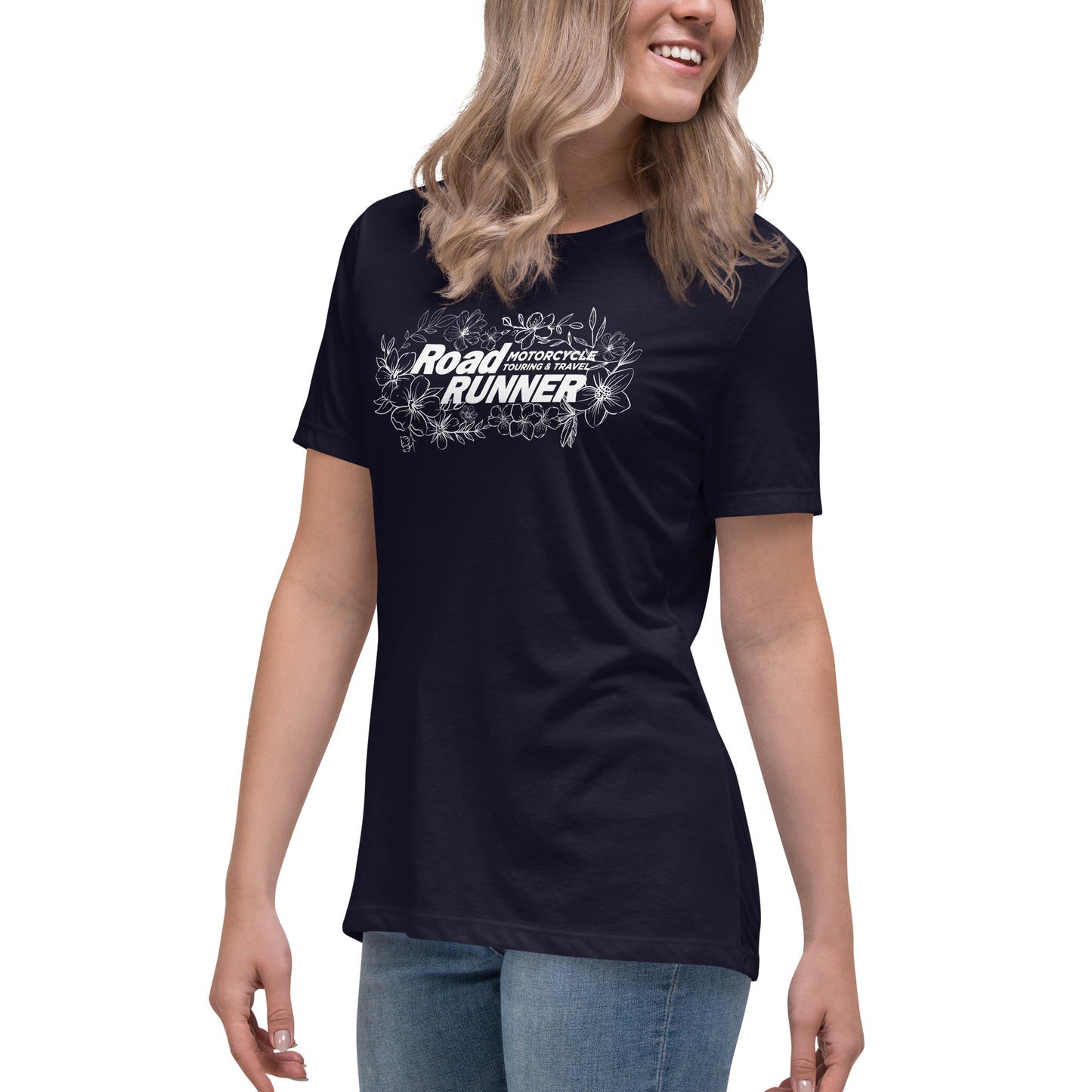Women's White Floral Tee