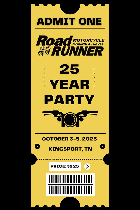 Admission: RoadRUNNER 25-Year Party