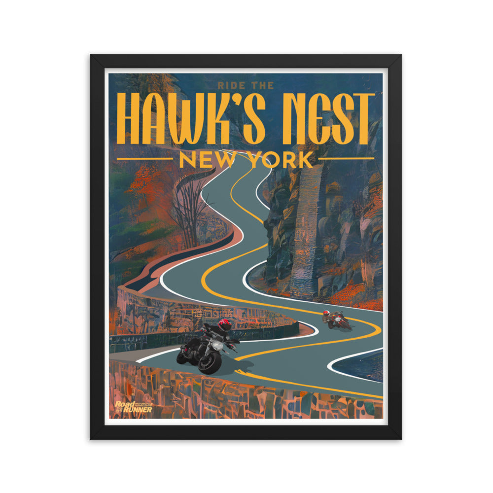 Ride Hawks Nest Framed Poster