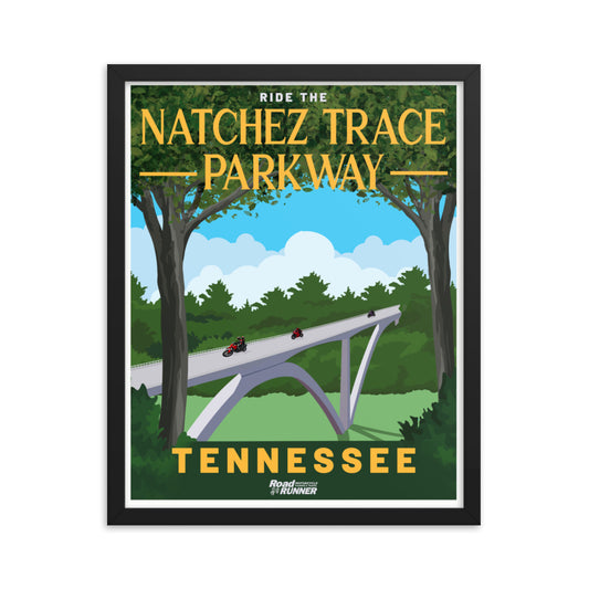 Ride the Natchez Trace Parkway Framed Poster