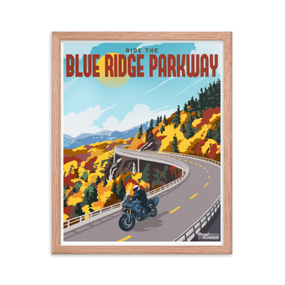 Ride The Blue Ridge Framed Poster