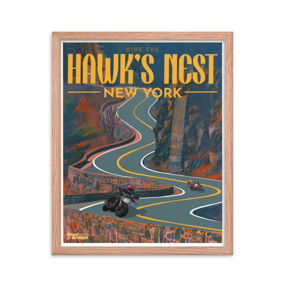 Ride Hawks Nest Framed Poster