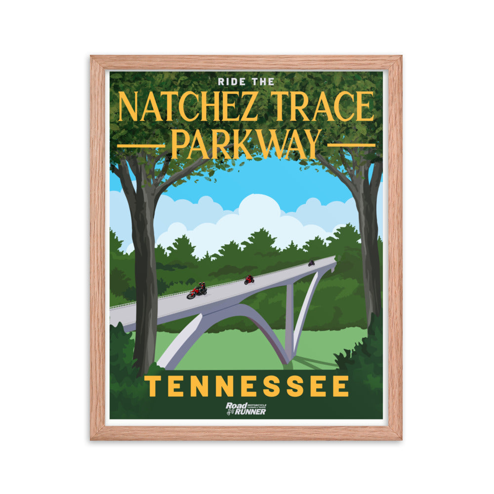 Ride the Natchez Trace Parkway Framed Poster