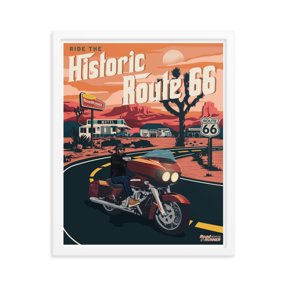 Ride Route 66 Framed Poster