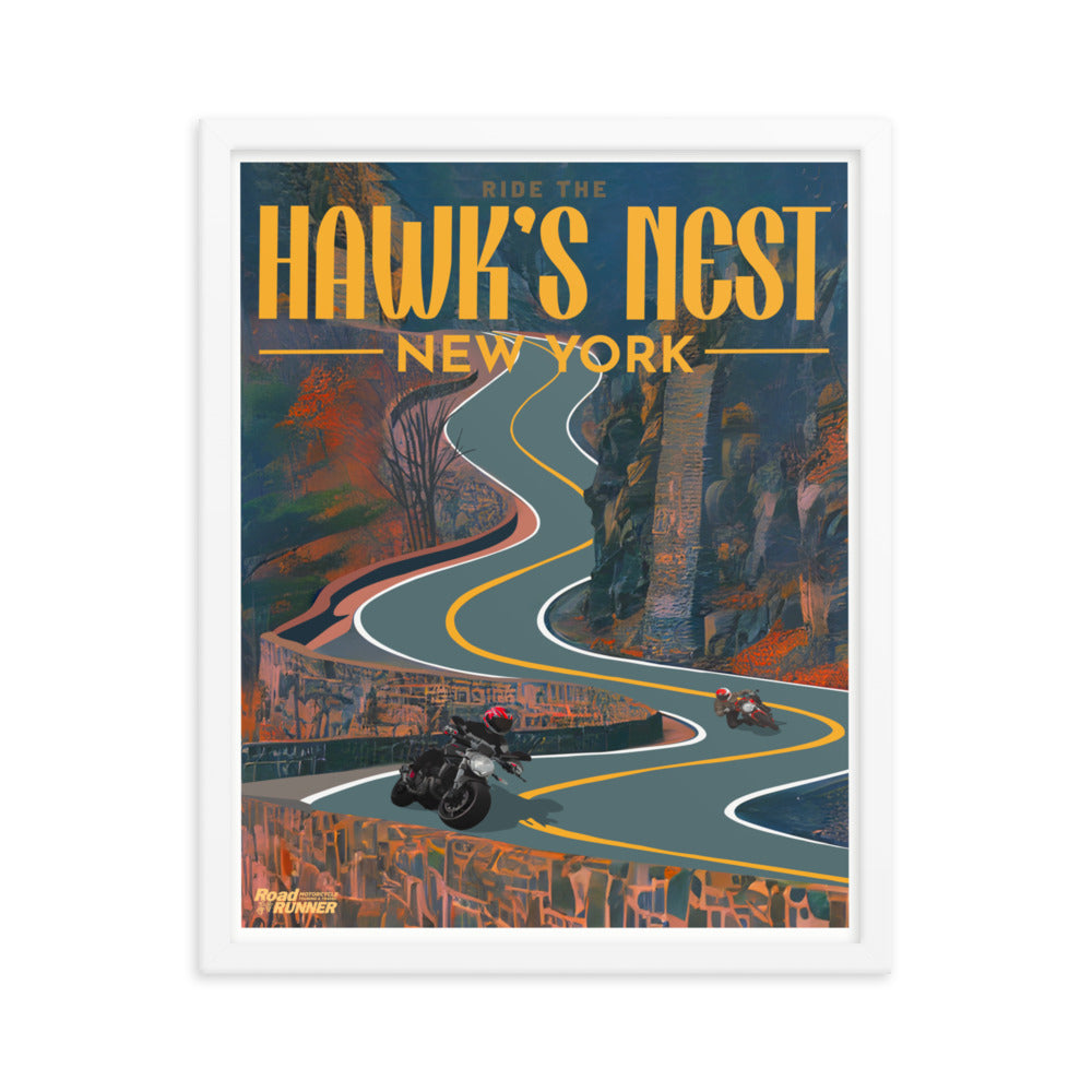 Ride Hawks Nest Framed Poster