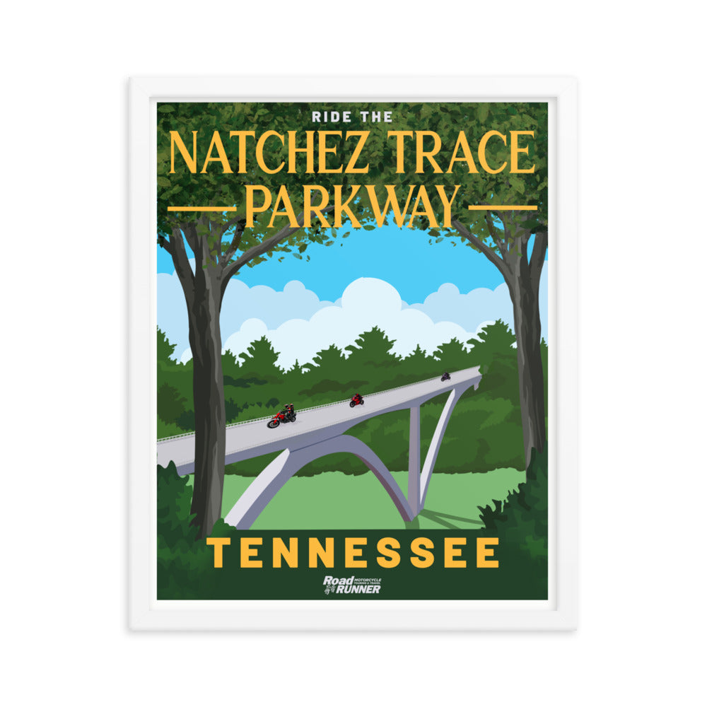 Ride the Natchez Trace Parkway Framed Poster